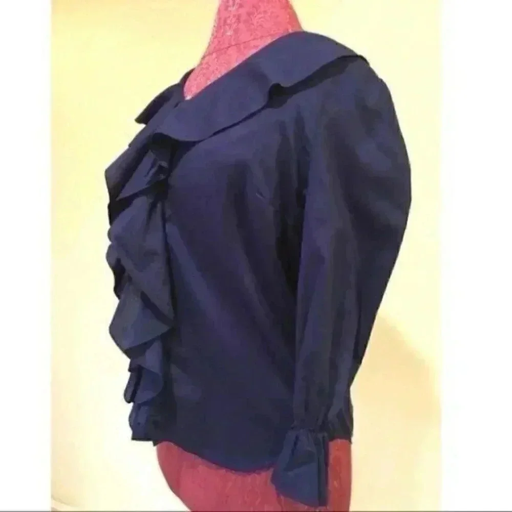 Lauren Ralph Lauren Top Small Ruffle Button Down